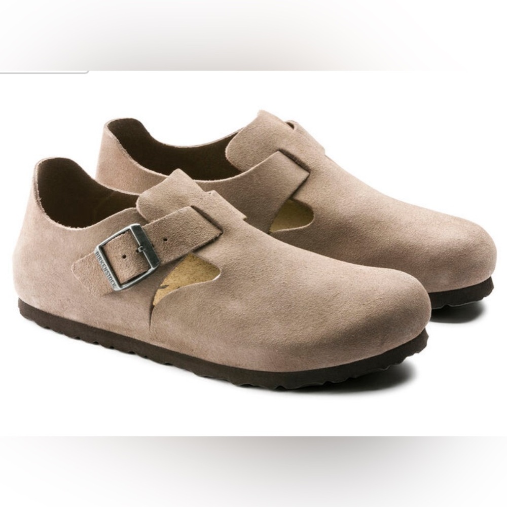 Birkenstock Londons Taupe Size 43 Reg / US 10. Brand New